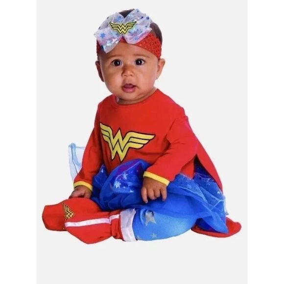 New Rubie's - Wonder Woman Baby Infant Halloween Costume Size 0-6 Months Rubies - Picture 1 of 1